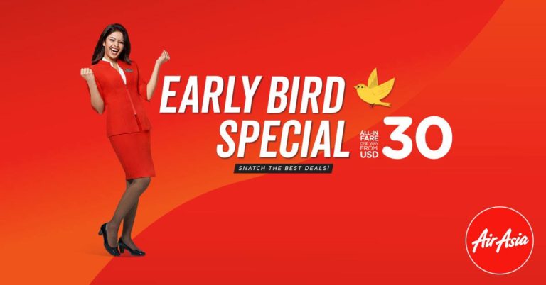 Early Bird Special – All-In Fare One Way from $30